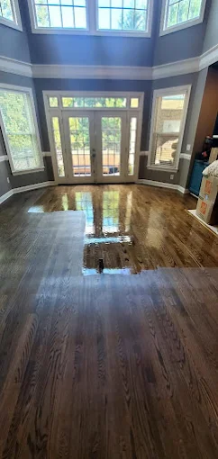 Tile and grout cleaning in a Charlotte area kitchen