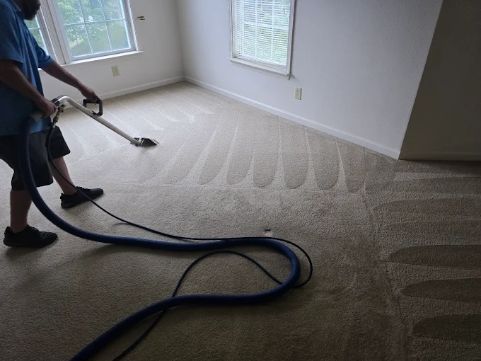 Upholstery steam cleaning of a sofa in Fort Mill, SC